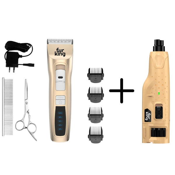 Fur King Clipper & Nail Grinder Bundle