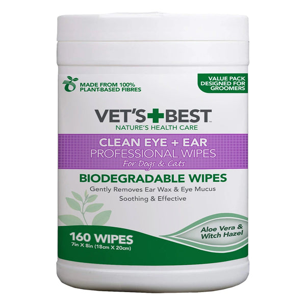 Vet’s Best Clean Eye + Ear Professional Wipes