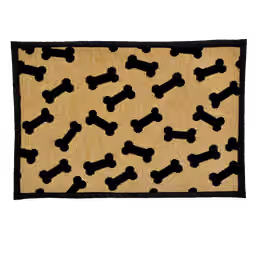 Dancing Bones Chenille Fashion Mat